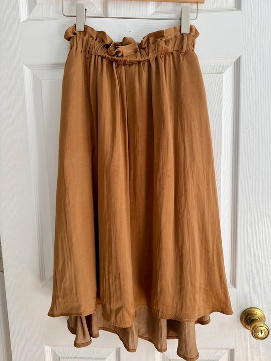 chocol raffine robe Dresses & Skirts - Chocol Raffine Japan High-Low Paperbag Waist Midi Skirt Brown Free Size F